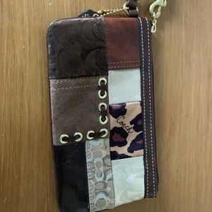Coach patch wristlet